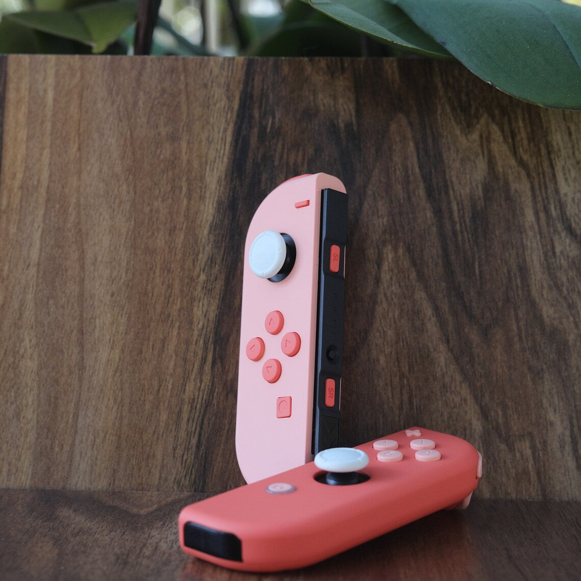 Custom 2-Tone Sunset Peach Nintendo Switch Joy-Con Controllers