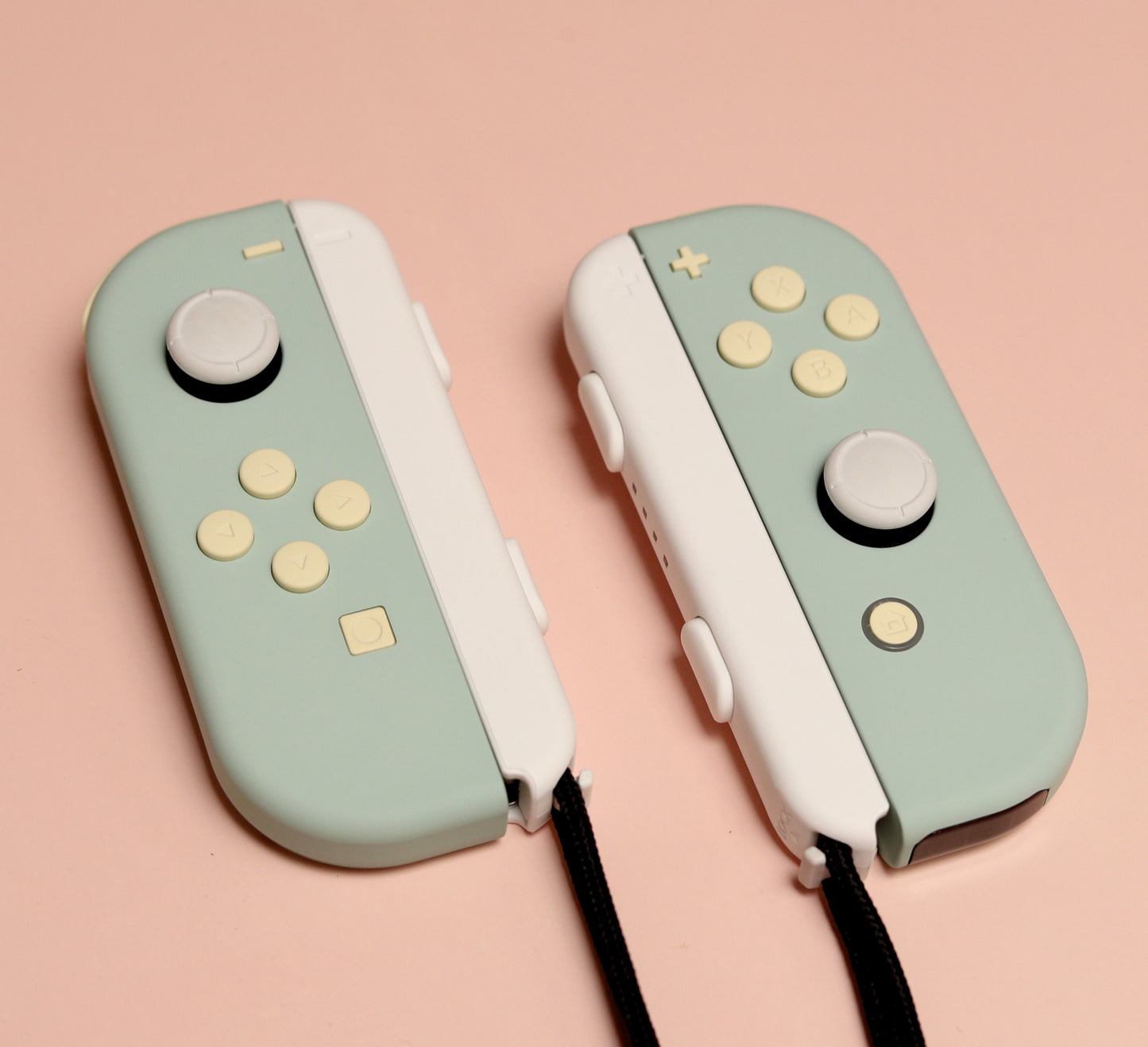 Custom Berries and Cream Baby Teal Nintendo Switch Joy-Con Controllers