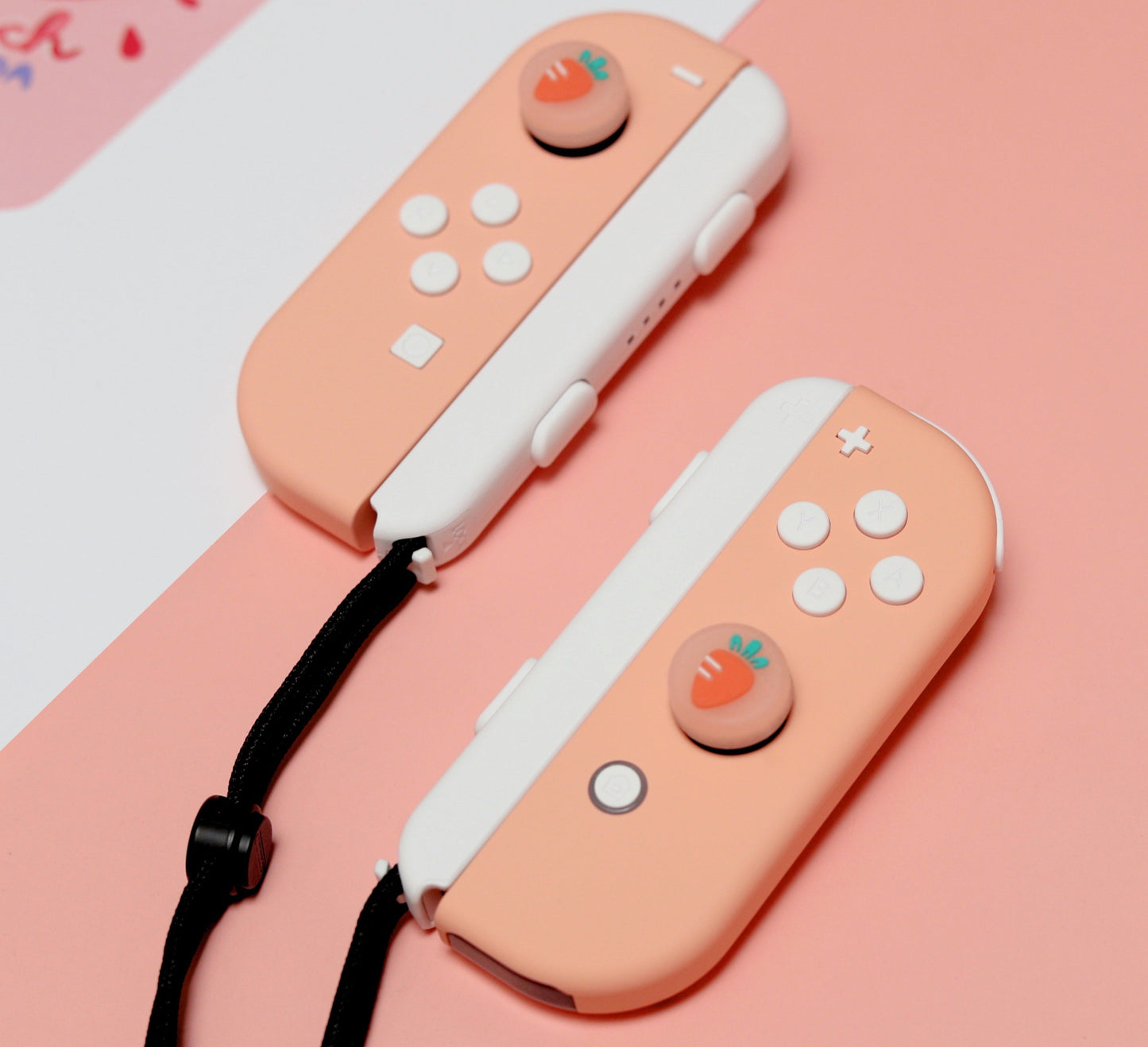 Custom Peach Soda Nintendo Switch Joy-Con Controllers