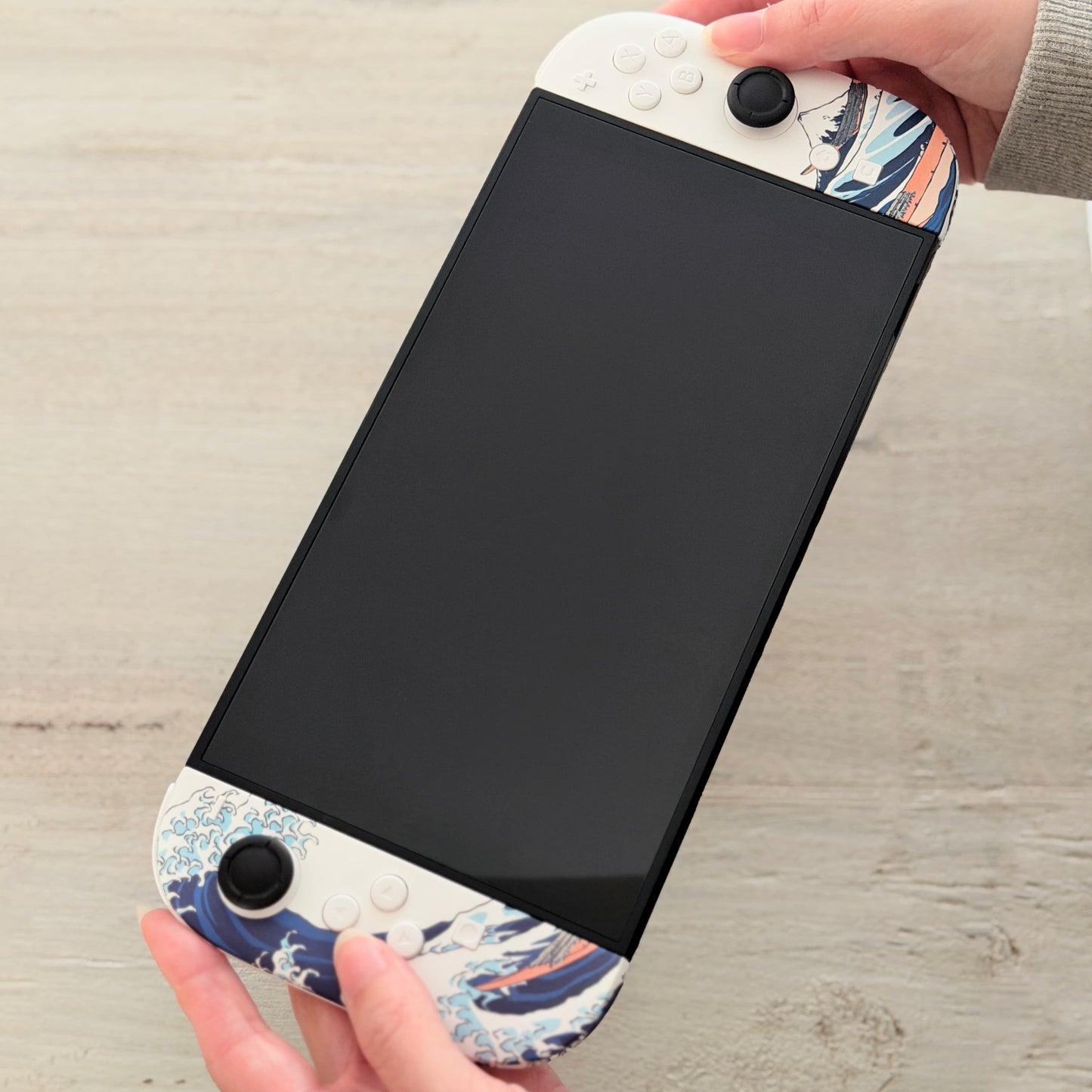 Custom Great Wave Nintendo Switch 2 Joy-Con Controllers