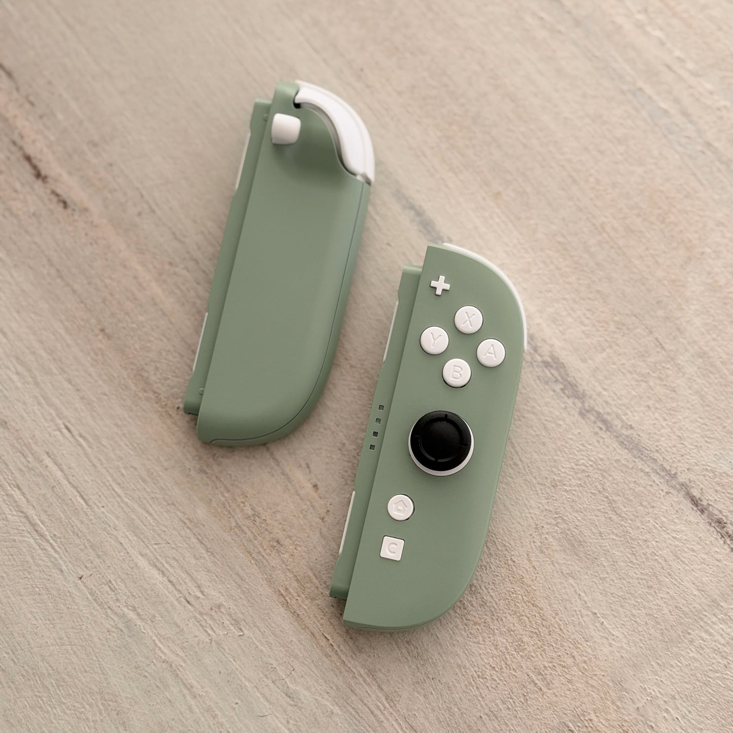 Custom Green Tea Switch 2 Joy-Con Controllers