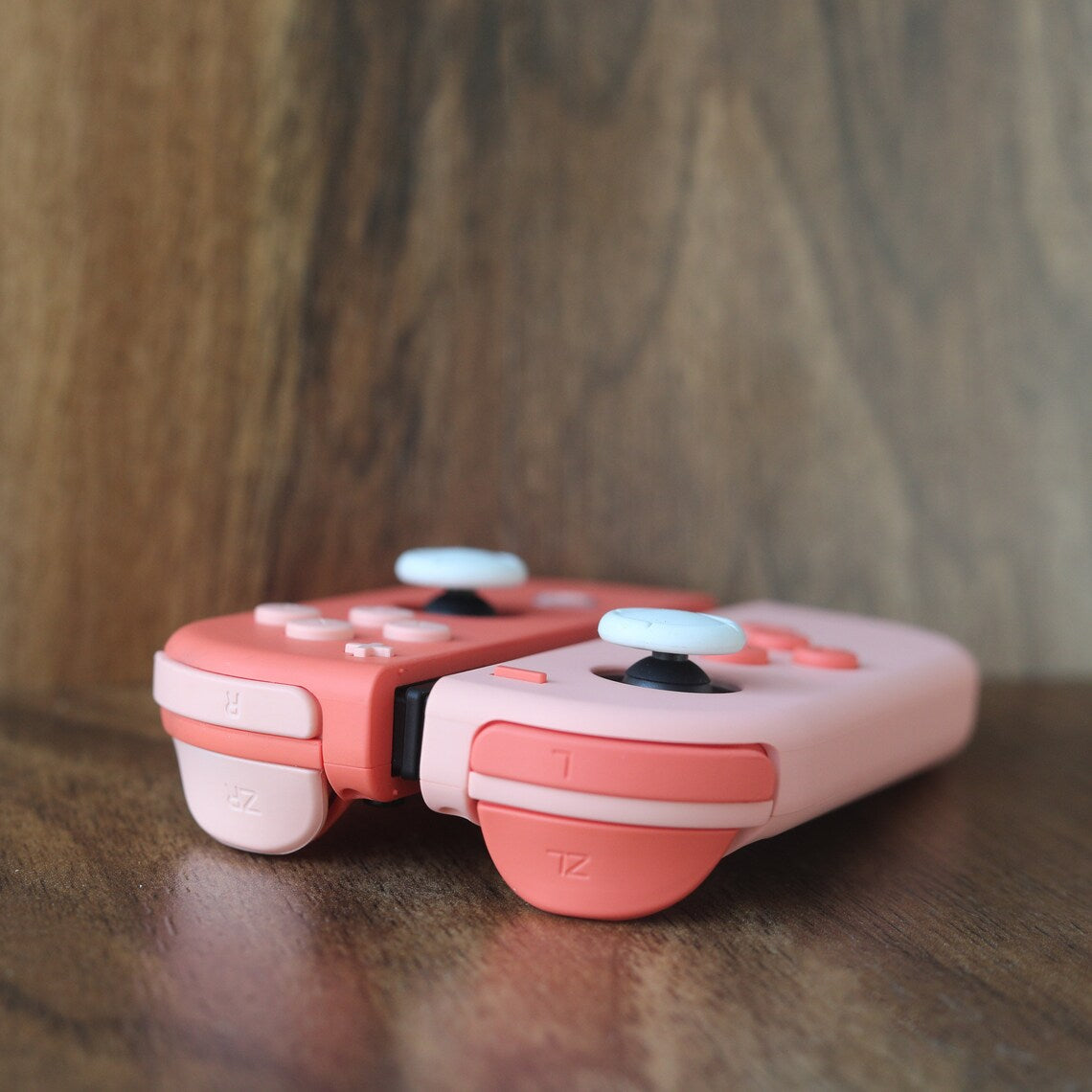 Custom 2-Tone Sunset Peach Nintendo Switch Joy-Con Controllers