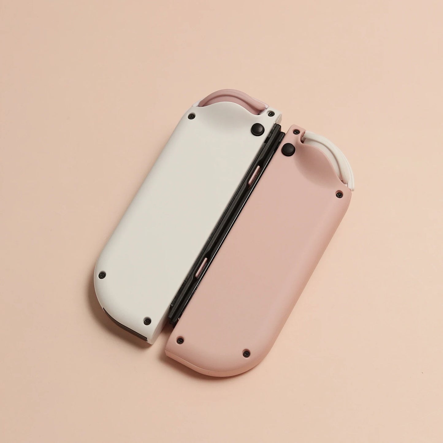 Custom 2-Tone Strawberry Mochi Themed Nintendo Switch Joy-Con Controllers