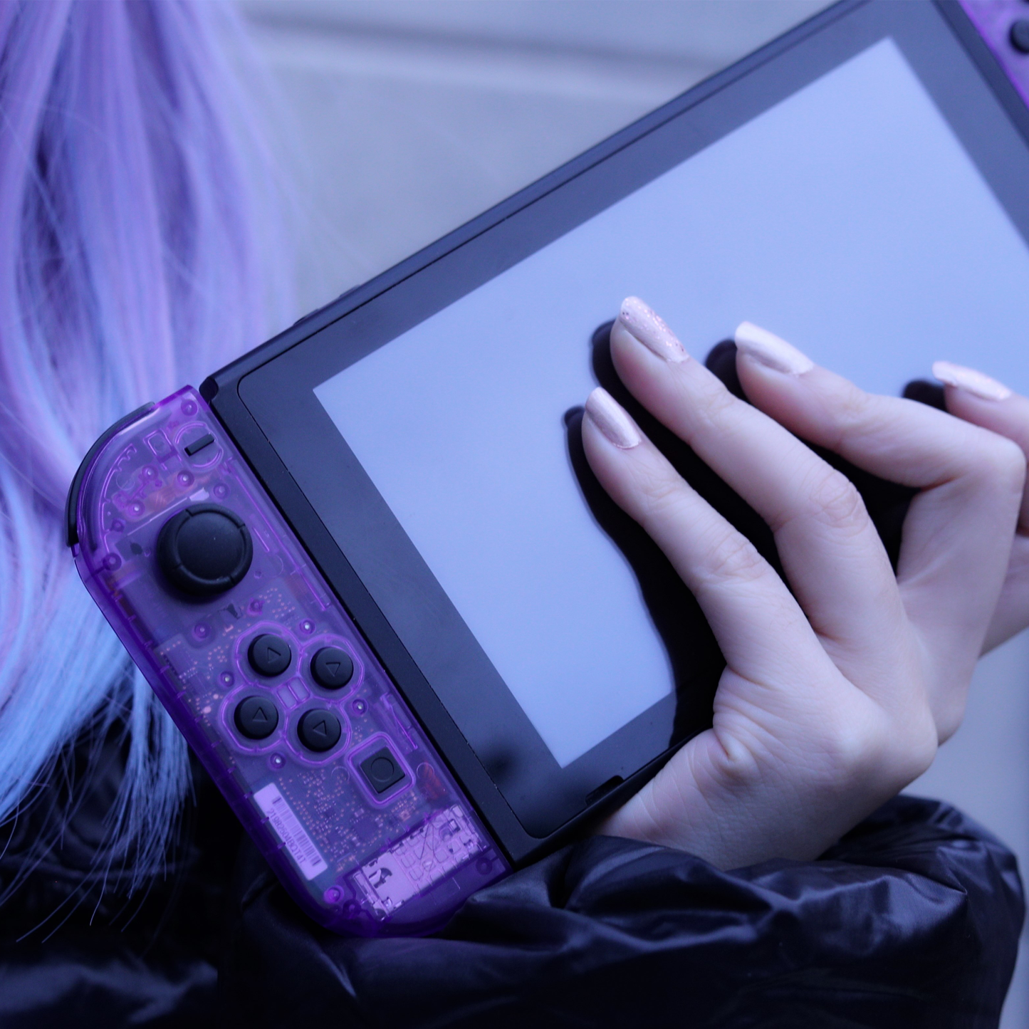 Custom Atomic Purple Nintendo Switch Joy-Con Controllers