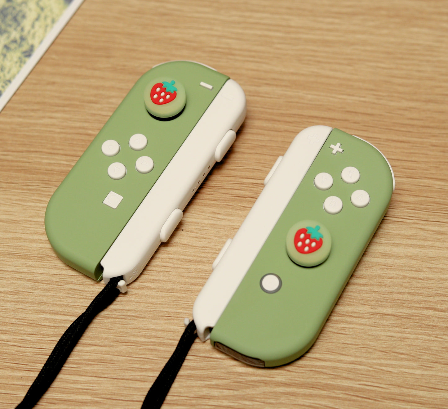 Custom Matcha Green Tea Themed Nintendo Switch Joy-Con Controllers