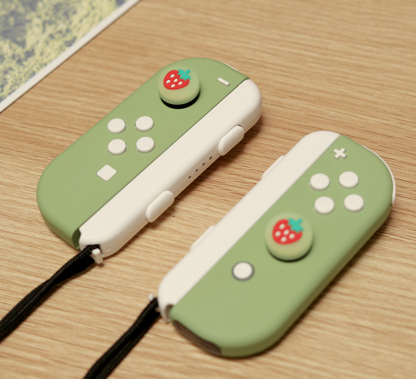 Custom Matcha Green Tea Themed Nintendo Switch Joy-Con Controllers
