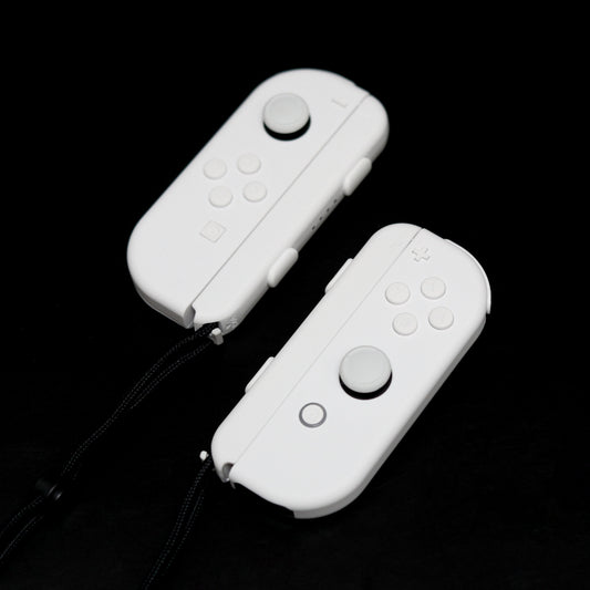Custom Frost All White Nintendo Switch Joy-Con Controllers