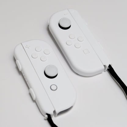 Custom Frost All White Nintendo Switch Joy-Con Controllers
