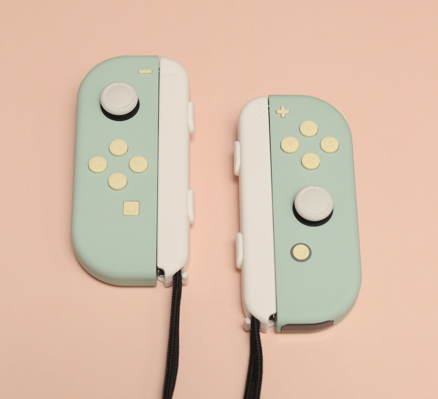 Custom Berries and Cream Baby Teal Nintendo Switch Joy-Con Controllers
