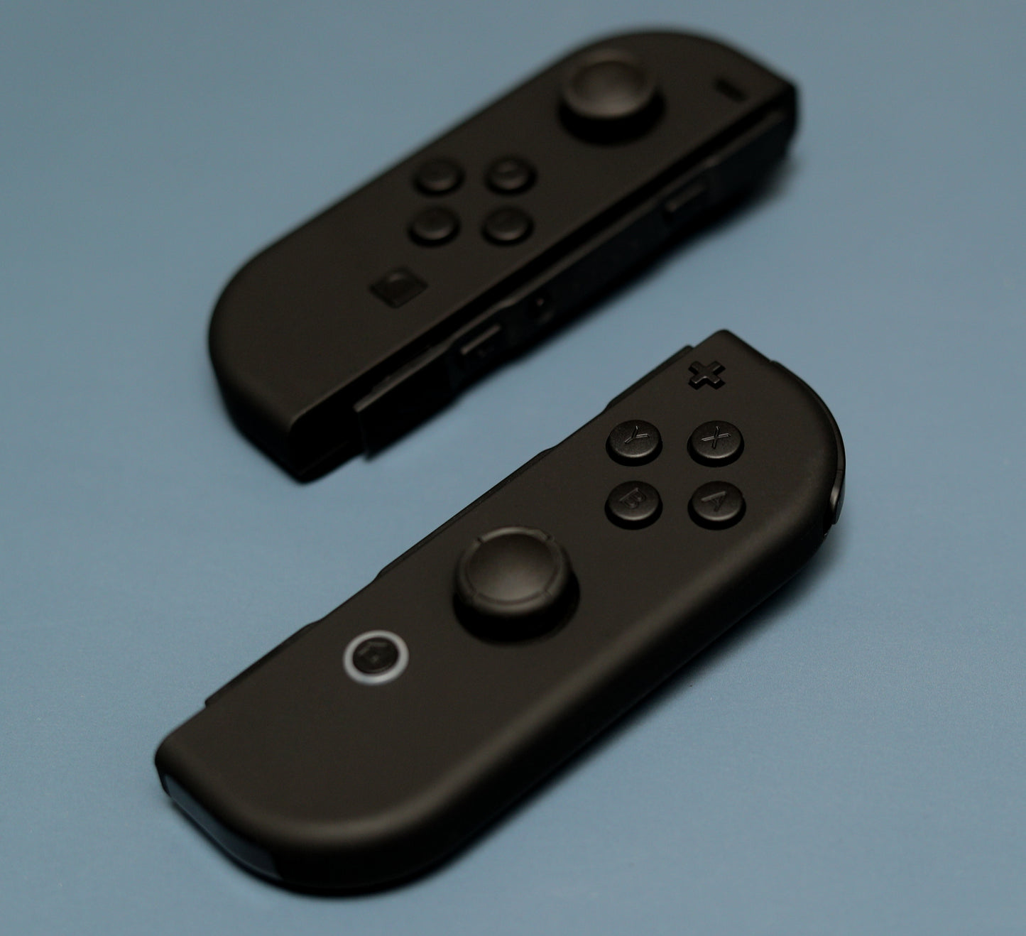 Custom Jet All Matte Black Nintendo Switch Joy-Con Controllers