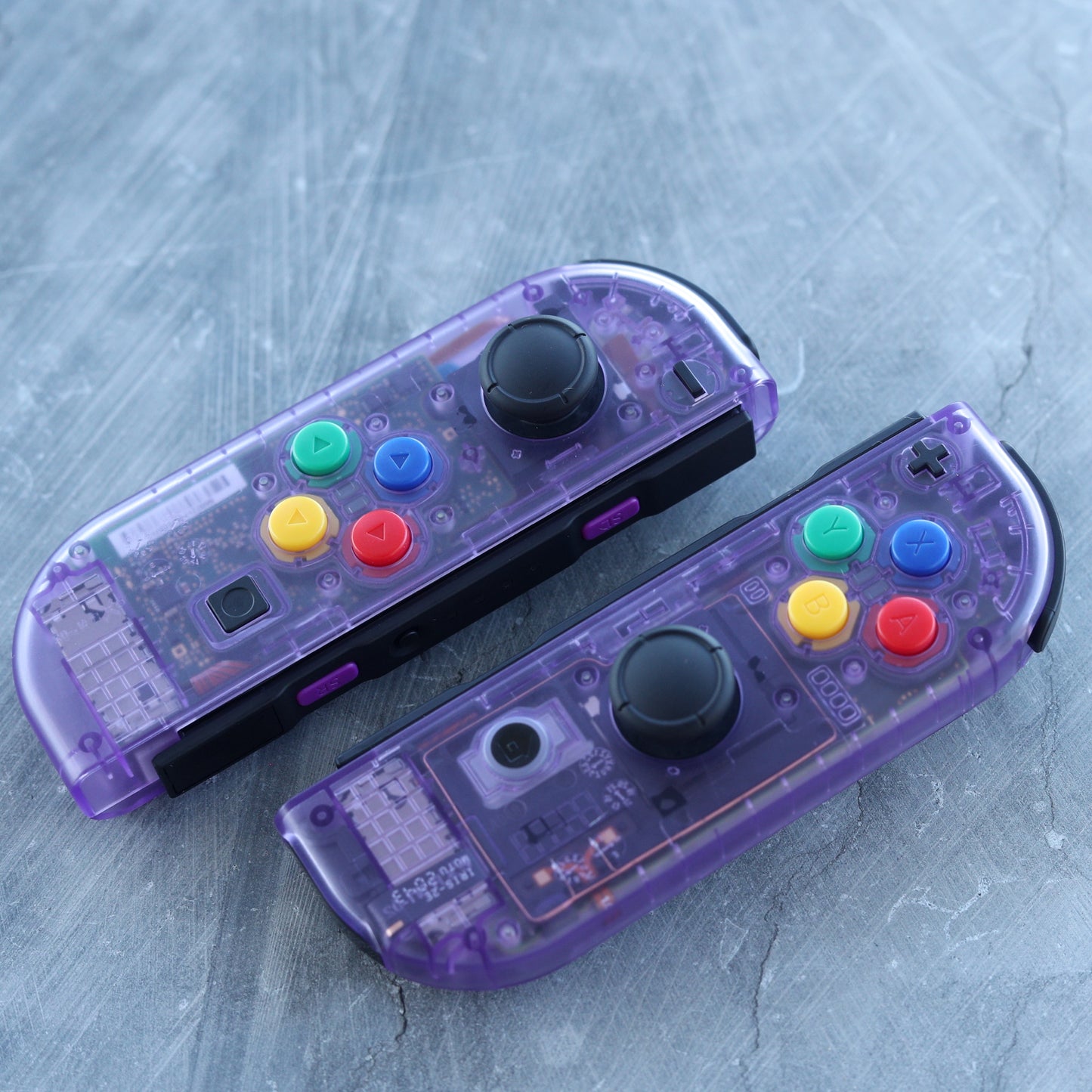 Custom Atomic Purple v2 Nintendo Switch Joy-Con Controllers