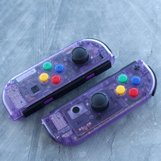 Custom Atomic Purple v2 Nintendo Switch Joy-Con Controllers