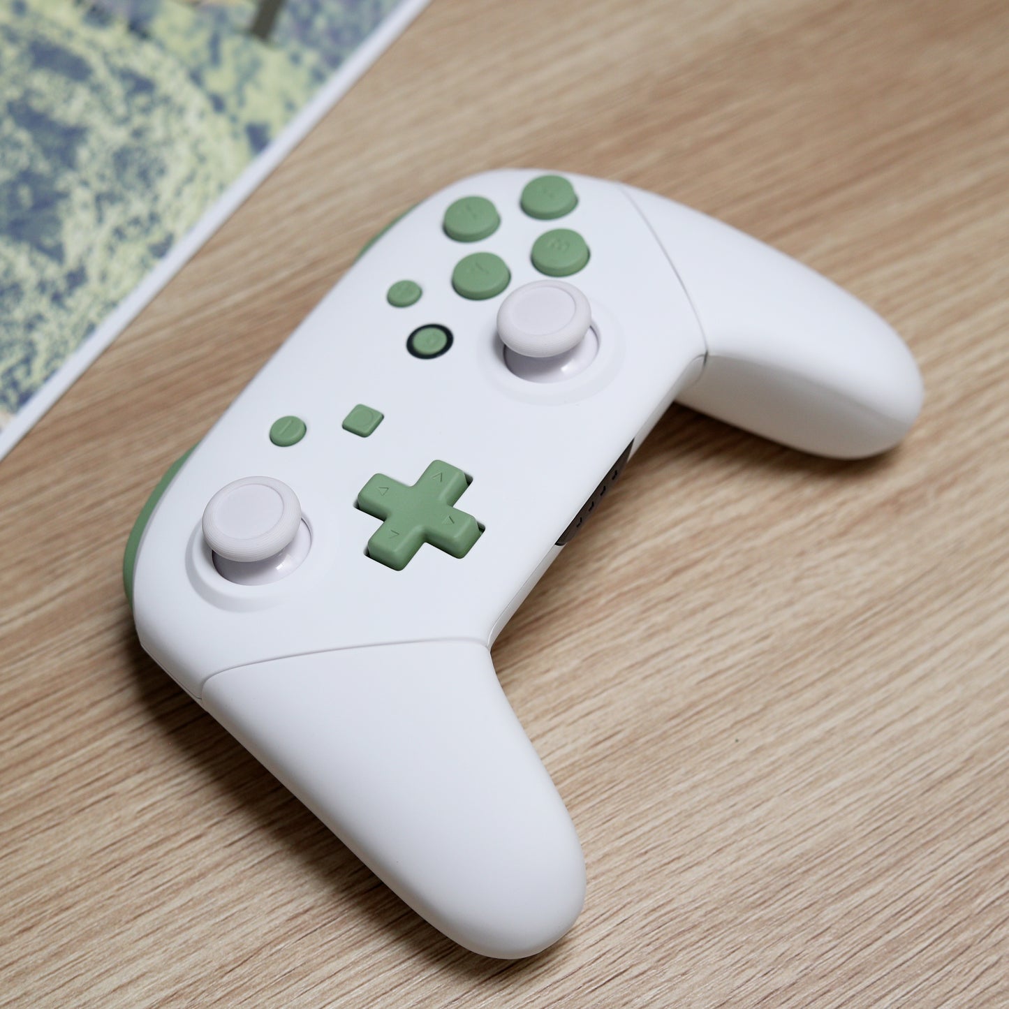 Custom Soft-Touch Matcha Green Tea v2.0 Themed Nintendo Switch Pro Controller
