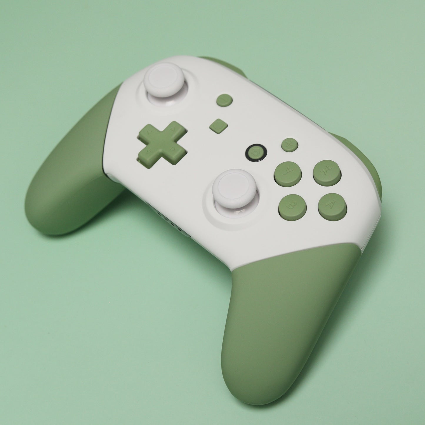 Custom 2-Tone Matcha Green Tea Themed Nintendo Switch Pro Controller