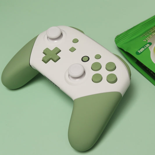 Custom 2-Tone Matcha Green Tea Themed Nintendo Switch Pro Controller